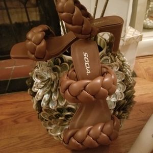 New! Double braided mule style heel.